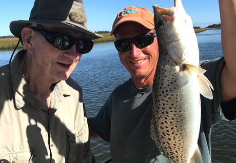 Trip-and-his-dad-Fred-with-aVery-Fat-Trout